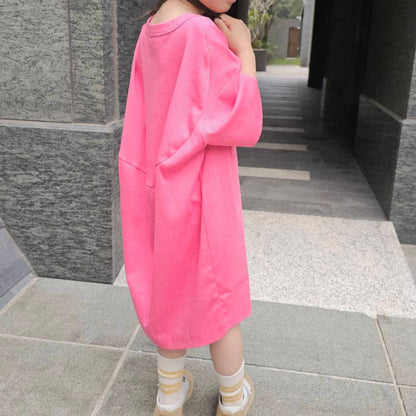 Studio Koter 100%有機棉 ALANI 連身裙/洋裝-  PINK   ❘ 現貨尺寸: 4-5Y & 6-7Y