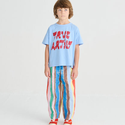 True Artist 100%有機棉 Skyride Blue 短袖 T-shirt ❘ 現貨尺寸: 4Y~11Y