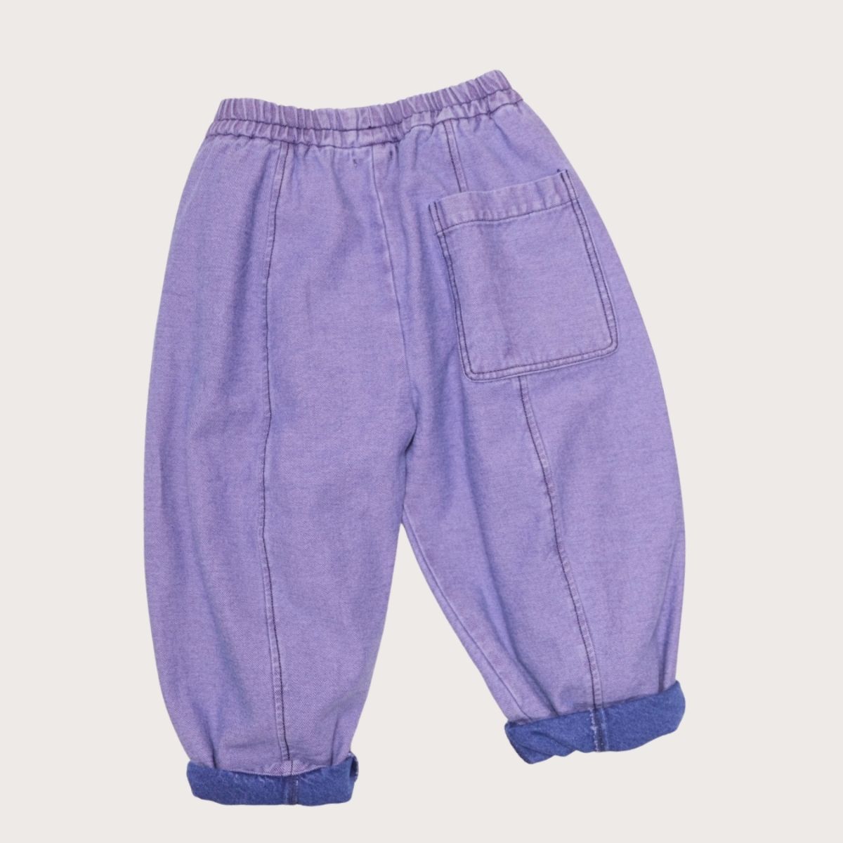 Studio Koter 100%有機棉 Manu 丹寧氣球長褲 - Lilac   ❘ 現貨尺寸: 2Y~7Y