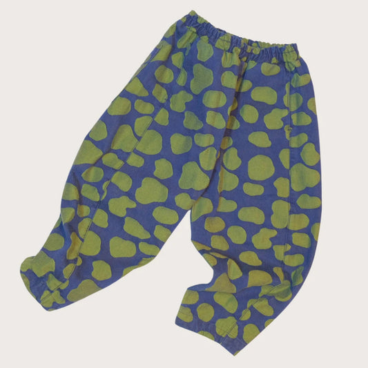 Studio Koter 100%有機棉 Manu 綠點點丹寧氣球長褲  ❘ 現貨尺寸: 2Y~7Y