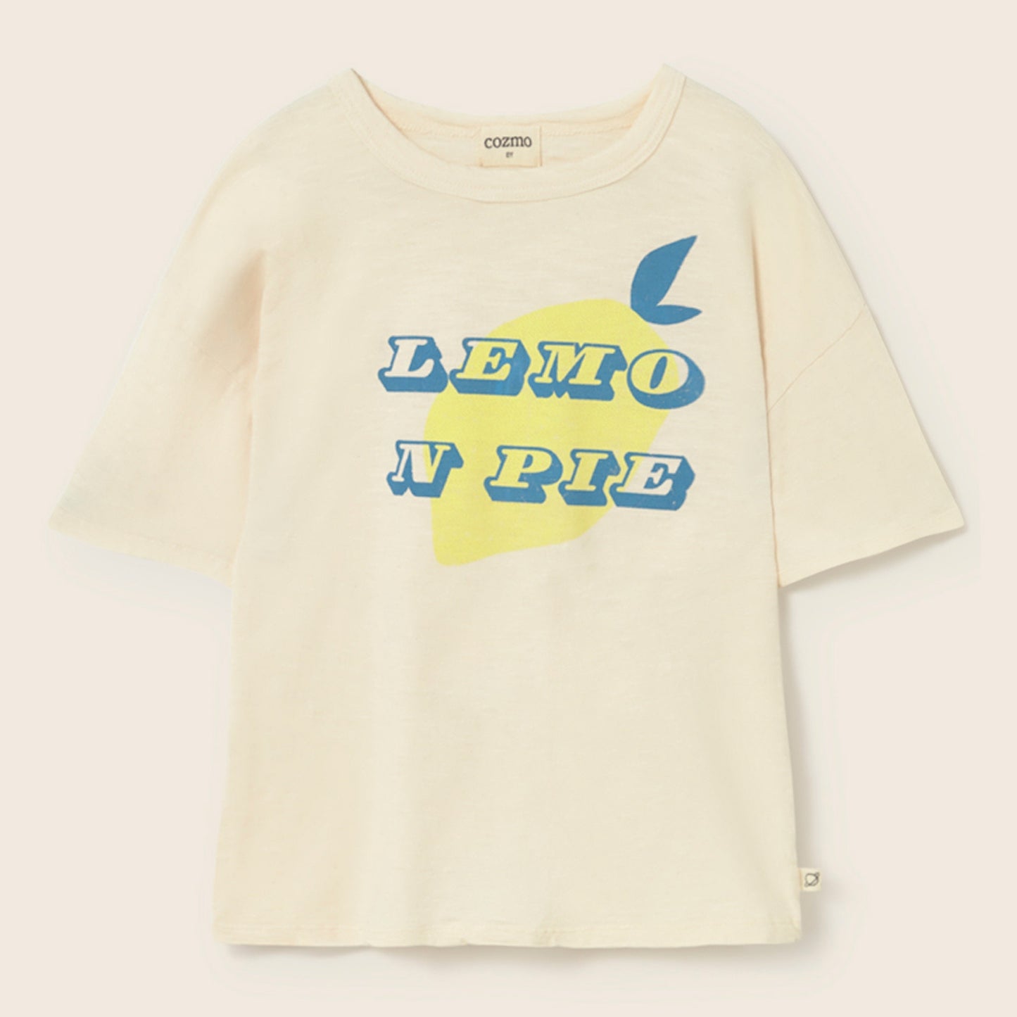 Cozmo 100%竹節棉短袖T-shirt - Lemon Pie ❘ 現貨尺寸: 3Y~8Y