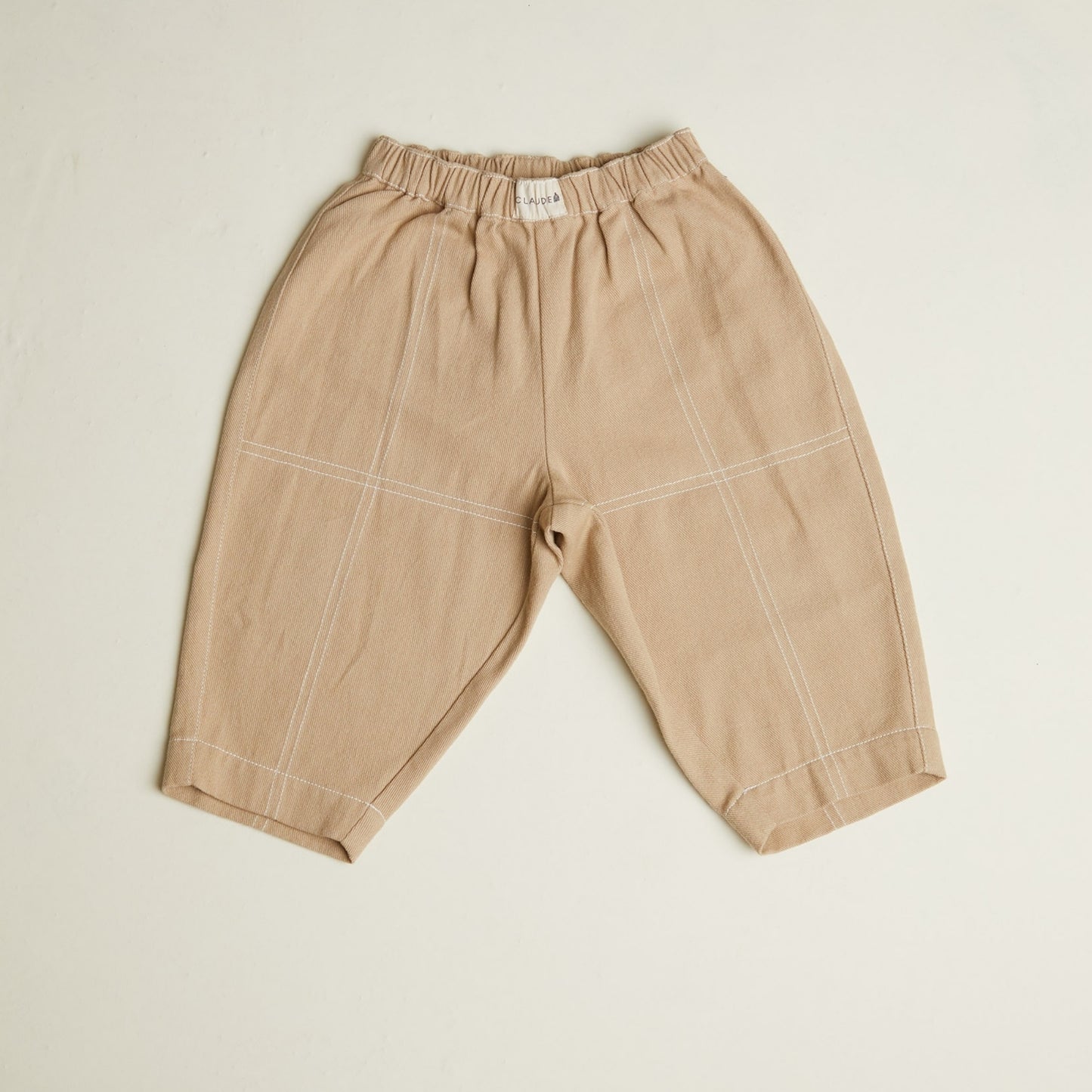 Claude & Co. 100%有機棉長褲 - Sand 1~5Y