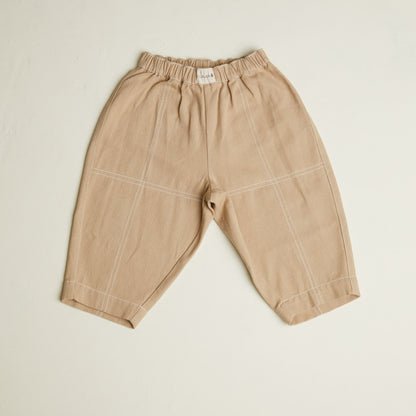 Claude & Co. 100%有機棉長褲 - Sand 1~5Y