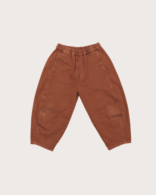 Studio Koter MANU Overdye牛仔繭型褲 BROWN 2Y~11Y