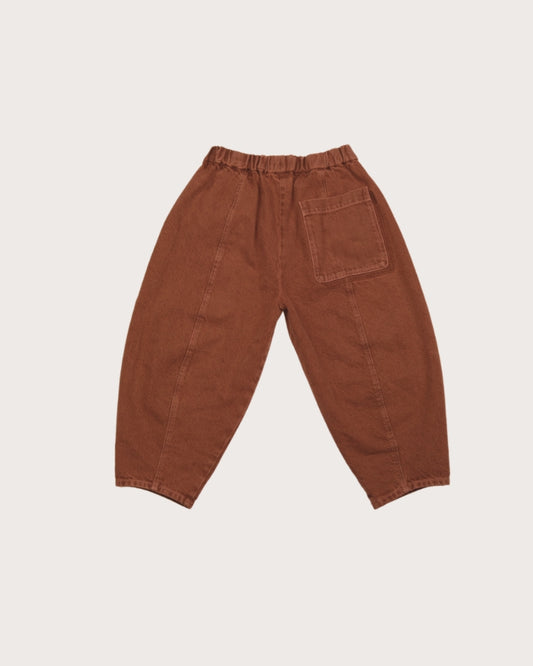 Studio Koter MANU Overdye牛仔繭型褲 BROWN 2Y~11Y