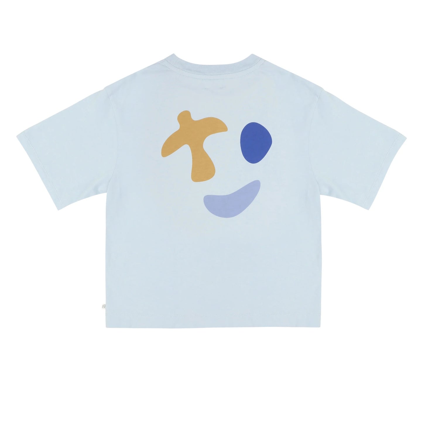Jenest 100%有機棉寬版短袖 MASE T-shirt — Water Blue ❘ 現貨尺寸: 2Y~10Y