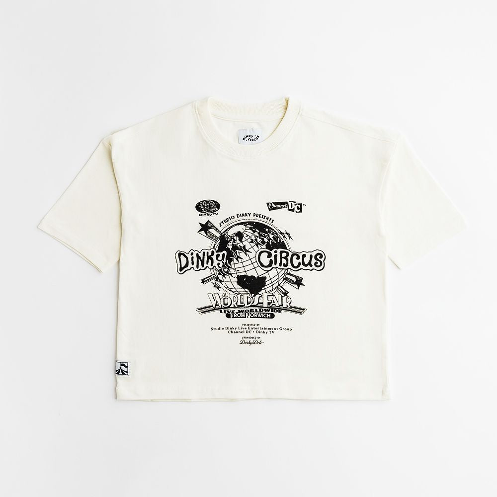 Dinky Circus 萬國博覽會巡迴印花寬鬆短袖t-shirt  ❘ 現貨尺寸: 2Y~9Y