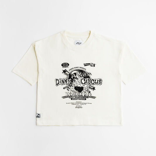 Dinky Circus 萬國博覽會巡迴印花寬鬆短袖t-shirt  ❘ 現貨尺寸: 2Y~9Y