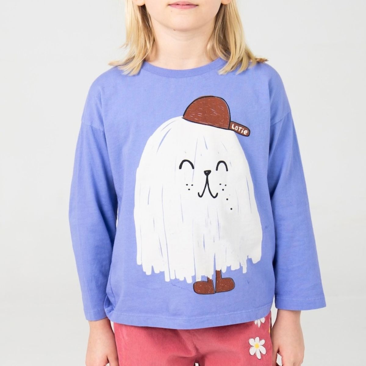 Lotiekids 100%有機棉小怪獸薄長袖 T-shirt ❘ 現貨尺寸：2Y~7Y