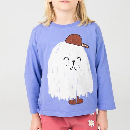 Lotiekids 100%有機棉小怪獸薄長袖 T-shirt ❘ 現貨尺寸：2Y~7Y