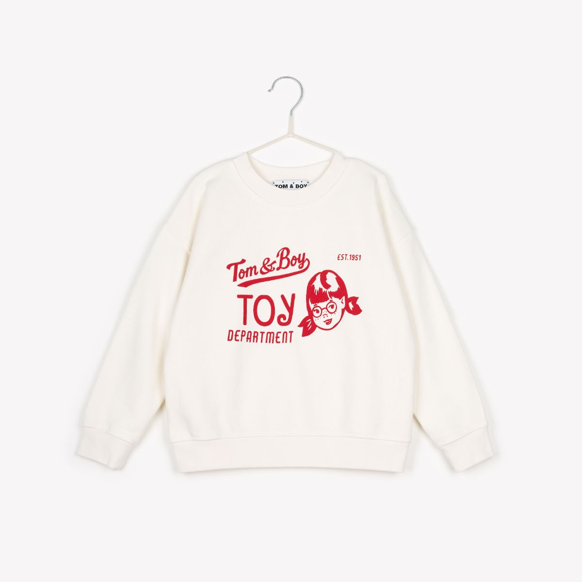 Tom&Boy 100% 純棉女孩印花圓領大學T   ❘ 現貨尺寸: 2Y~8Y