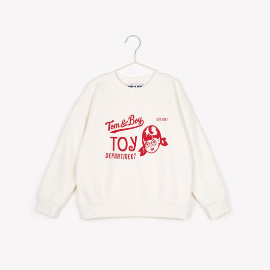 Tom&Boy 100% 純棉女孩印花圓領大學T   ❘ 現貨尺寸: 2Y~8Y