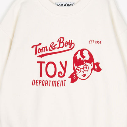 Tom&Boy 100% 純棉女孩印花圓領大學T   ❘ 現貨尺寸: 2Y~8Y