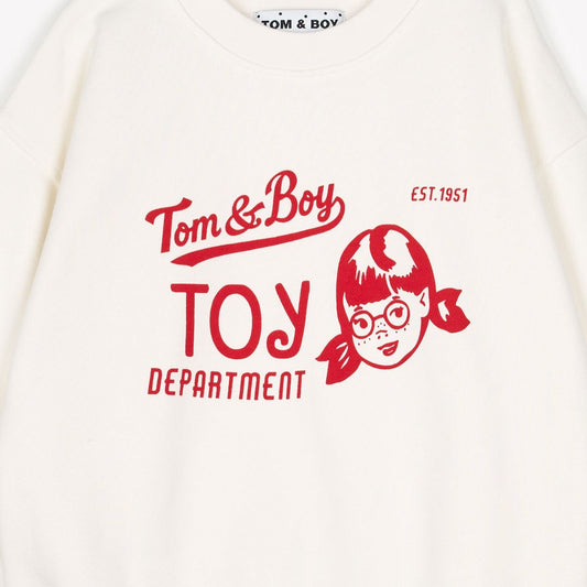 Tom&Boy 100% 純棉女孩印花圓領大學T   ❘ 現貨尺寸: 2Y~8Y