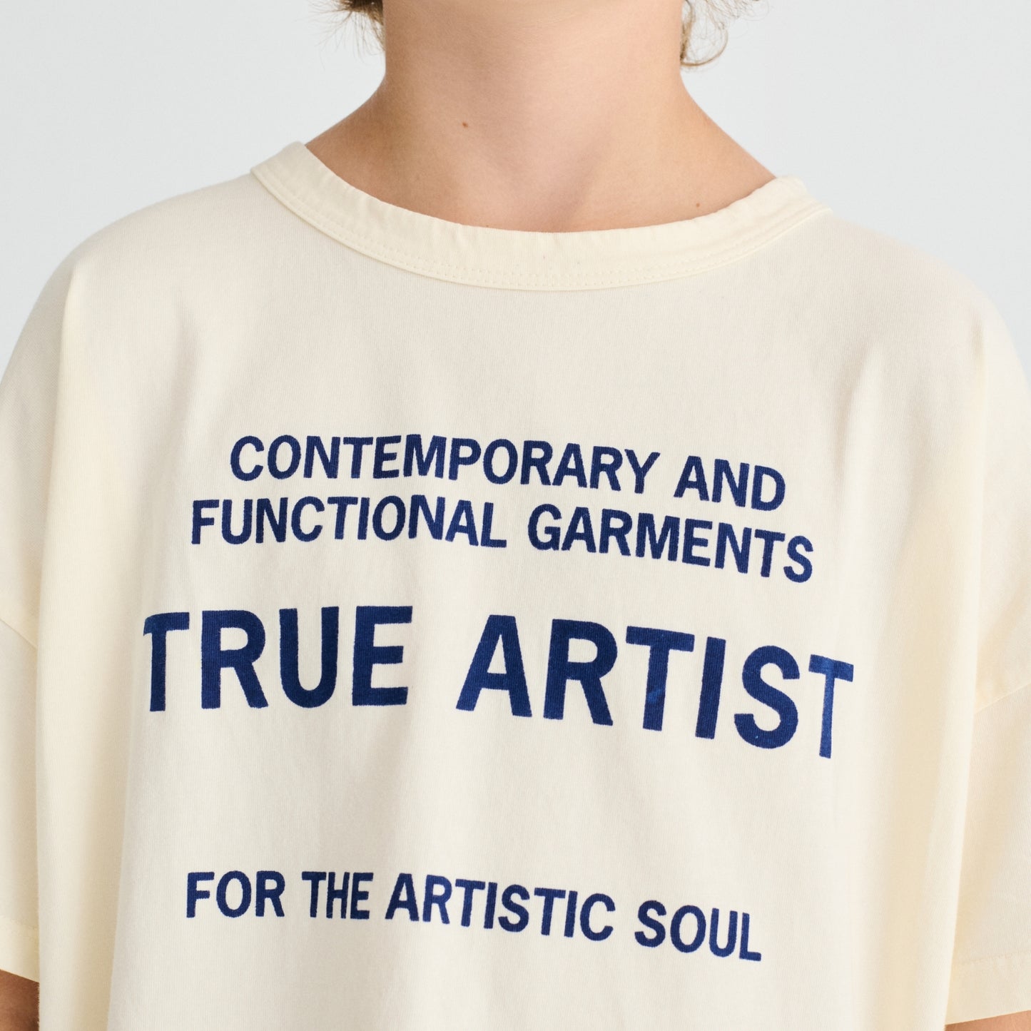 True Artist 100%有機棉  Cannoli Cream 短袖 T-shirt  ❘ 現貨尺寸: 4Y~13Y