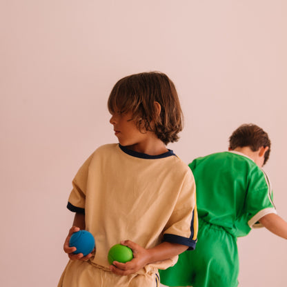 We are kids 100%有機棉短袖T-shirt SAND  ❘ 現貨尺寸: 2Y~9Y