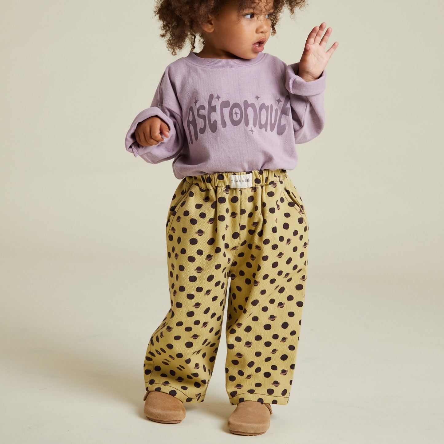 Claude & Co. 100%有機棉長褲 -蜂蜜土星  1~4Y