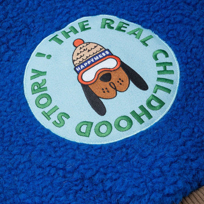 (預購) Happymess 100%美麗諾羊毛夾克外套 -cobalt  ❘ 預購尺寸: 1Y-10Y