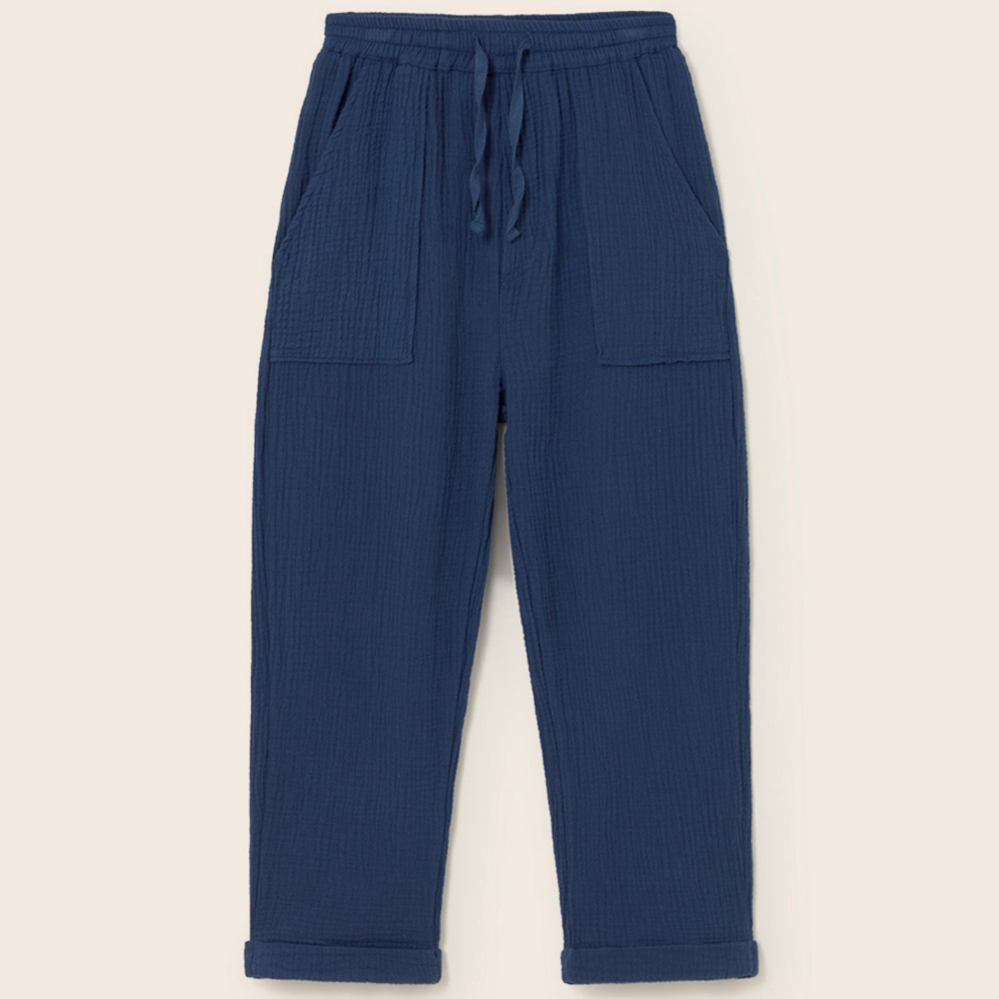 Cozmo 100%純棉棉紗長褲 - kids / Navy ❘ 現貨尺寸: 3Y~6Y