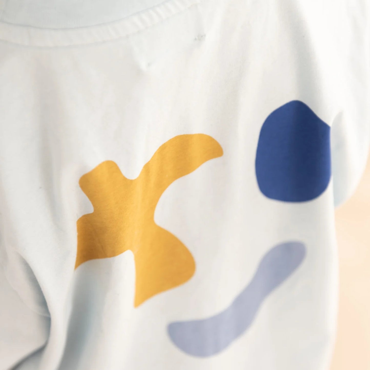 Jenest 100%有機棉寬版短袖 MASE T-shirt — Water Blue ❘ 現貨尺寸: 2Y~10Y