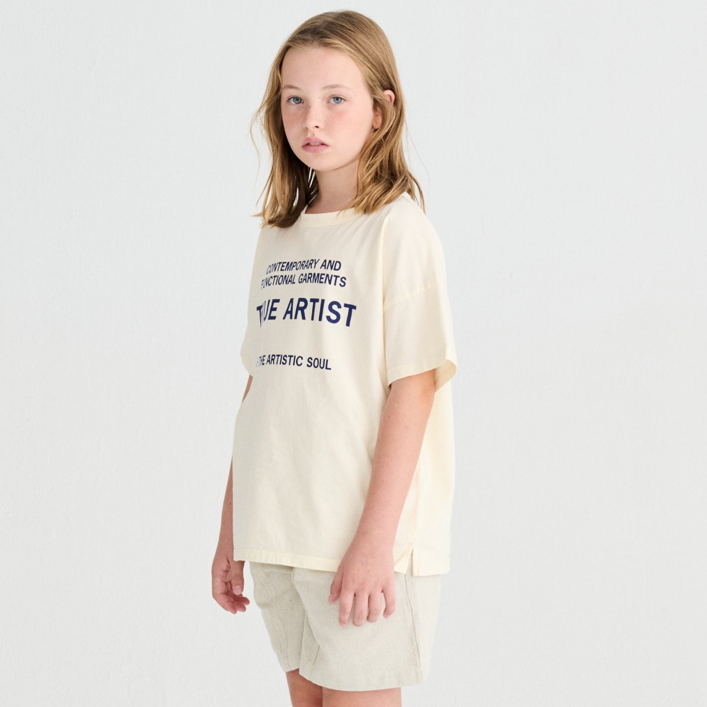 True Artist 100%有機棉  Cannoli Cream 短袖 T-shirt  ❘ 現貨尺寸: 4Y~13Y