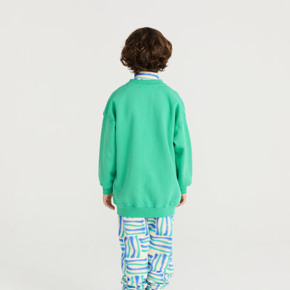 True Artist 有機棉 Oversized 微長版大學T -  4Y~11Y