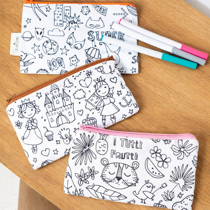 Mazzanne 法國製可水洗&可著色拉鍊收納袋 / 鉛筆盒