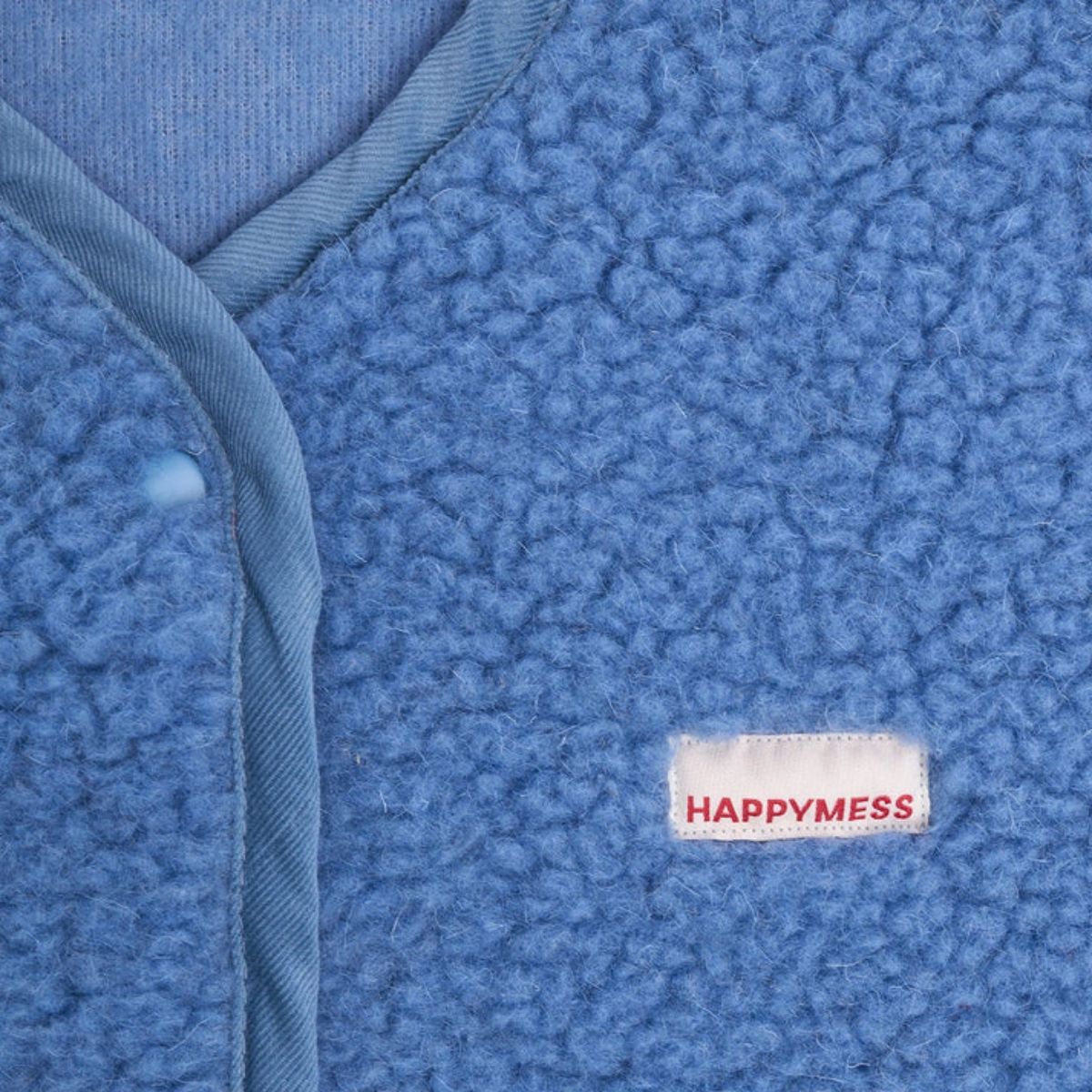 (預購) Happymess 100%美麗諾羊毛背心外套 - 大人款 ice blue ❘ 預購尺寸: XS ~ XL