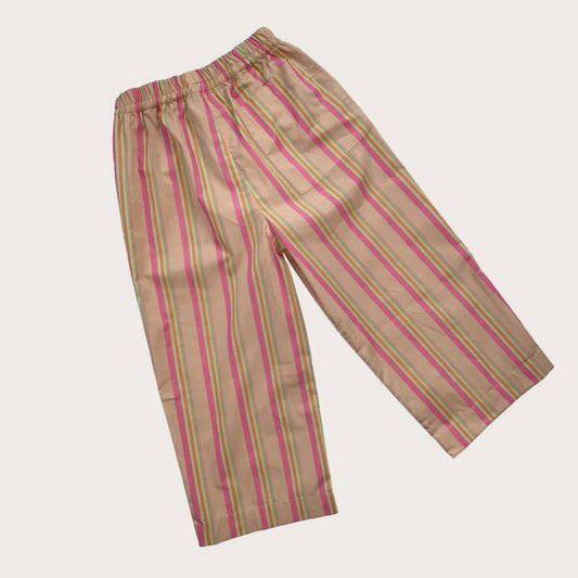 Studio Koter 100%有機棉條紋 EVER 寬褲 大人款 - CANDY STRIPE  ❘ 現貨尺寸: S & M