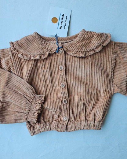 We are kids - 100%有機棉燈芯絨CHEMISE CLARA襯衫- 南瓜橘 4-5Y & 6-7Y
