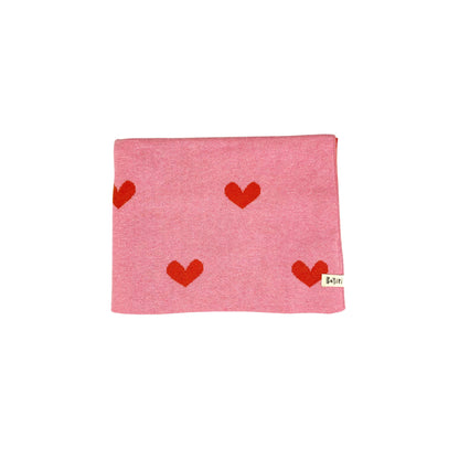 Bayiri 100%有機棉經典蓋毯 Pink Lovely