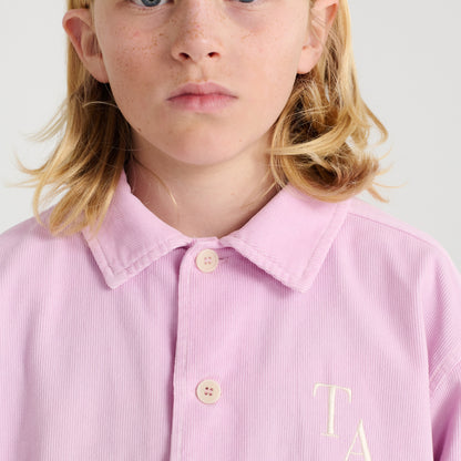 True Artist 100%純棉燈芯絨襯衫外套 Pink Blush 4Y~9Y