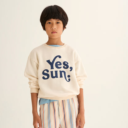 Cozmo 上衣 100%純棉 Yes, Sun 大學T (無刷毛) ❘ 現貨尺寸: 3Y~6Y
