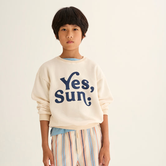 Cozmo 上衣 100%純棉 Yes, Sun 大學T (無刷毛) ❘ 現貨尺寸: 3Y~6Y