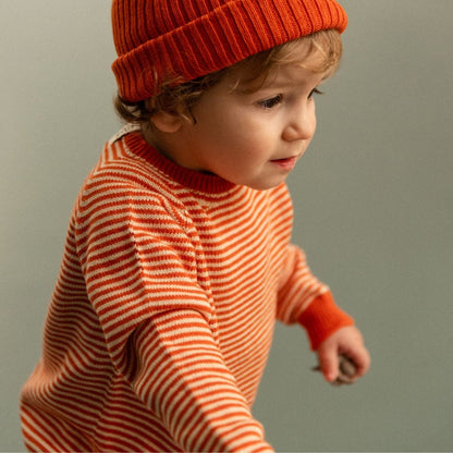 Bayiri 100%有機棉針織上衣 - Red Lazy Bug Sweater ❘ 現貨尺寸: 2Y~4Y