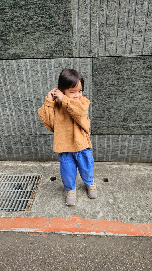 Studio Koter - Riverson 有機棉大學T - Teddy Brown (2Y~7Y)