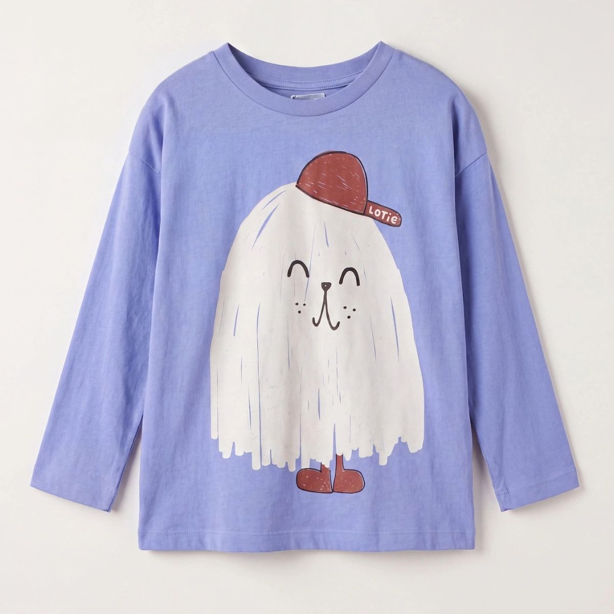 Lotiekids 100%有機棉小怪獸薄長袖 T-shirt ❘ 現貨尺寸：2Y~7Y