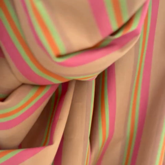 Studio Koter 100%有機棉條紋 EVER 寬褲 大人款 - CANDY STRIPE  ❘ 現貨尺寸: S & M