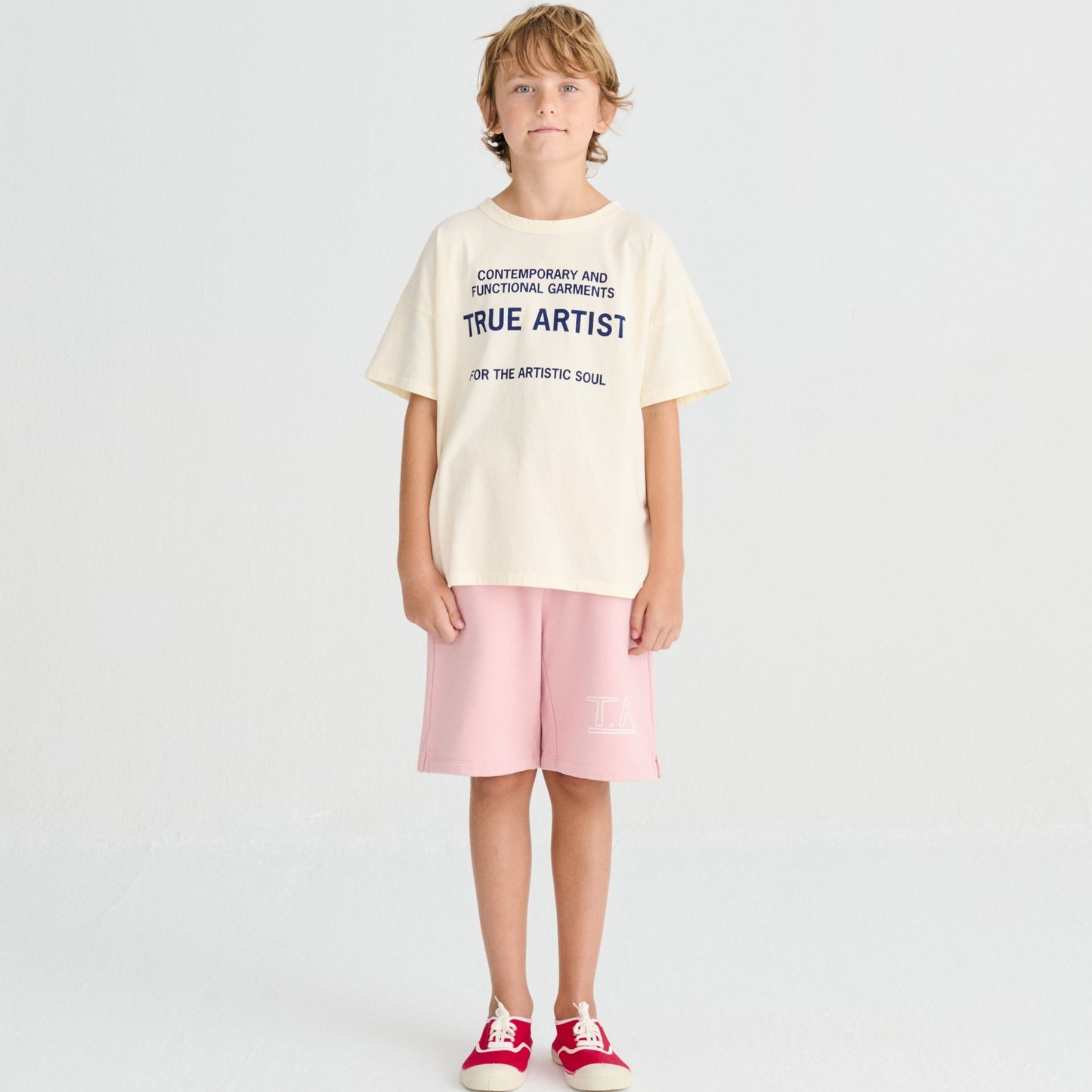 True Artist 100%有機棉  Cannoli Cream 短袖 T-shirt  ❘ 現貨尺寸: 4Y~13Y