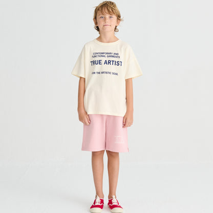 True Artist 100%有機棉  Cannoli Cream 短袖 T-shirt  ❘ 現貨尺寸: 4Y~13Y