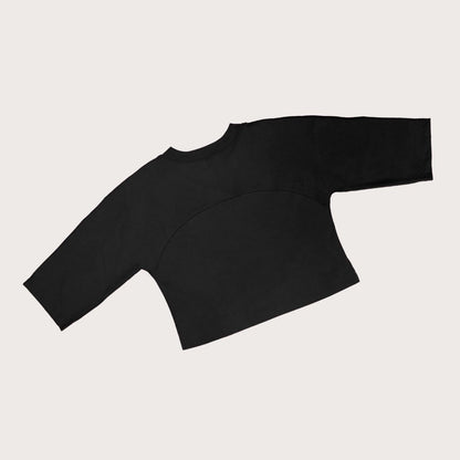Studio Koter 100%有機棉 大人款 Rory 羅紋長袖上衣 - black  ❘ 現貨尺寸:  S
