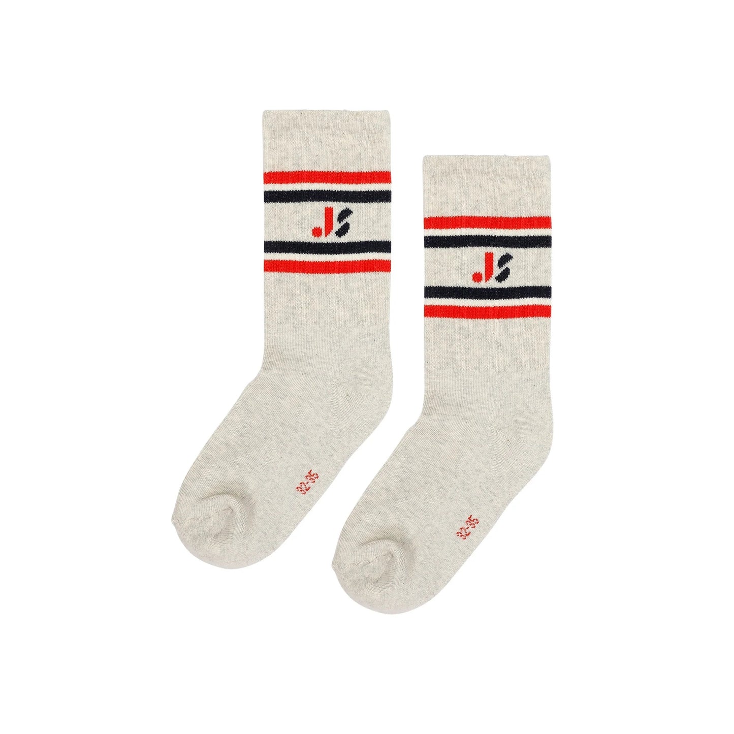 Jenest 有機棉中筒厚棉運動襪 JENEST— Grey Melange  ❘ 現貨尺寸: EU 28-43 (約適合4Y~12Y+)