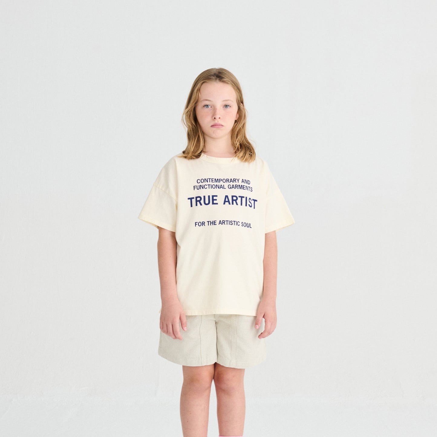 True Artist 100%有機棉  Cannoli Cream 短袖 T-shirt  ❘ 現貨尺寸: 4Y~13Y