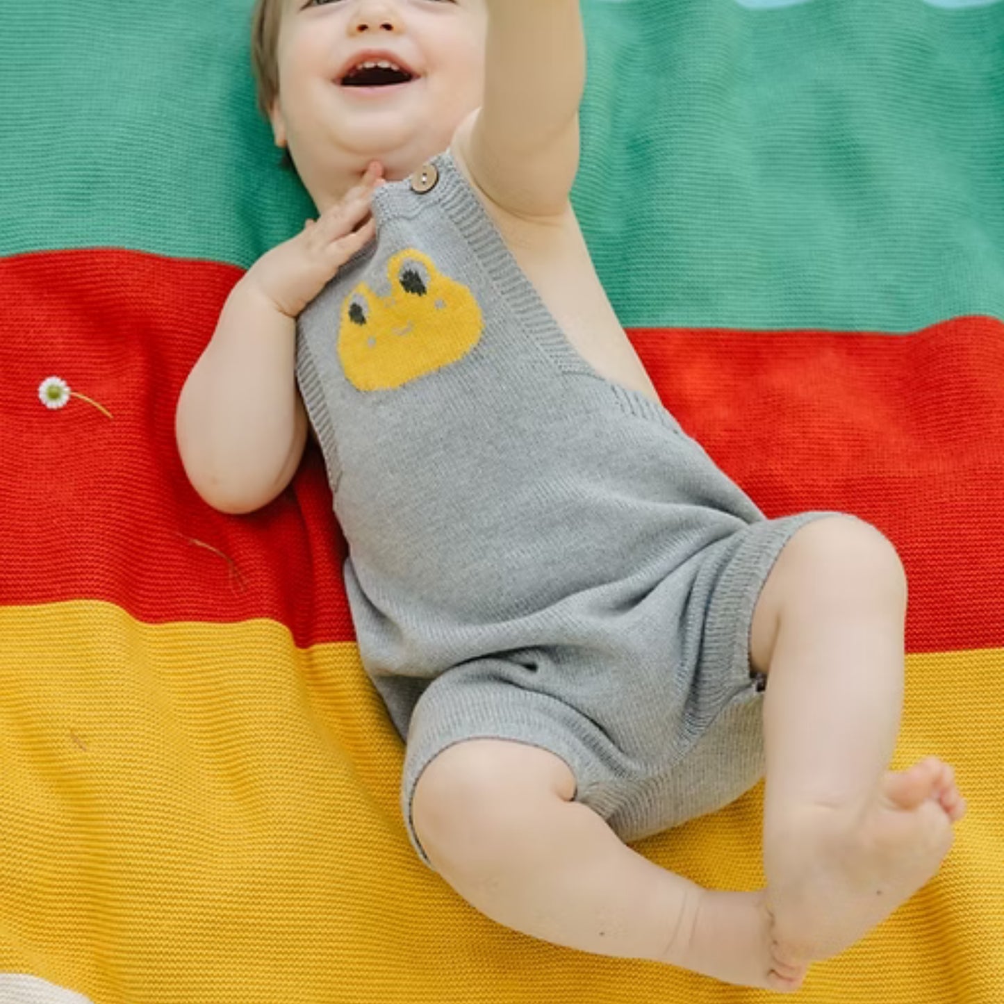 Bayiri Doro Short 100%有機棉薄針織吊帶褲 ❘ 現貨尺寸: 12M & 2Y