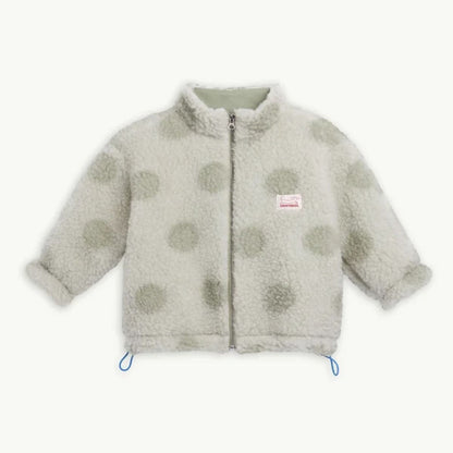 (預購) Happymes 100%美麗諾羊毛飛行員夾克外套  -polka dots ❘ 預購尺寸: 1Y~12Y