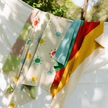 Bayiri 100%有機棉雙面針織蓋毯 - Sunny Blanket