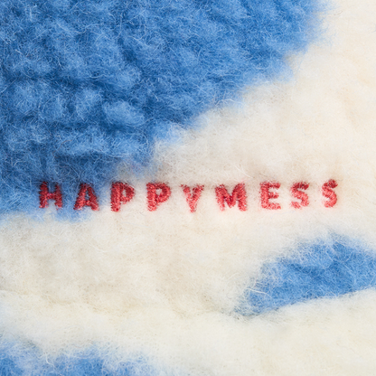 (預購) Happymess 100%美麗諾羊毛漁夫帽-  成人款 / blue cow ❘ 預購尺寸: S - 56 CM
