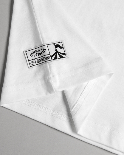 Dinky Circus 純棉米白色短袖T-shirt -DINKY DELI TEE (3Y~8Y)