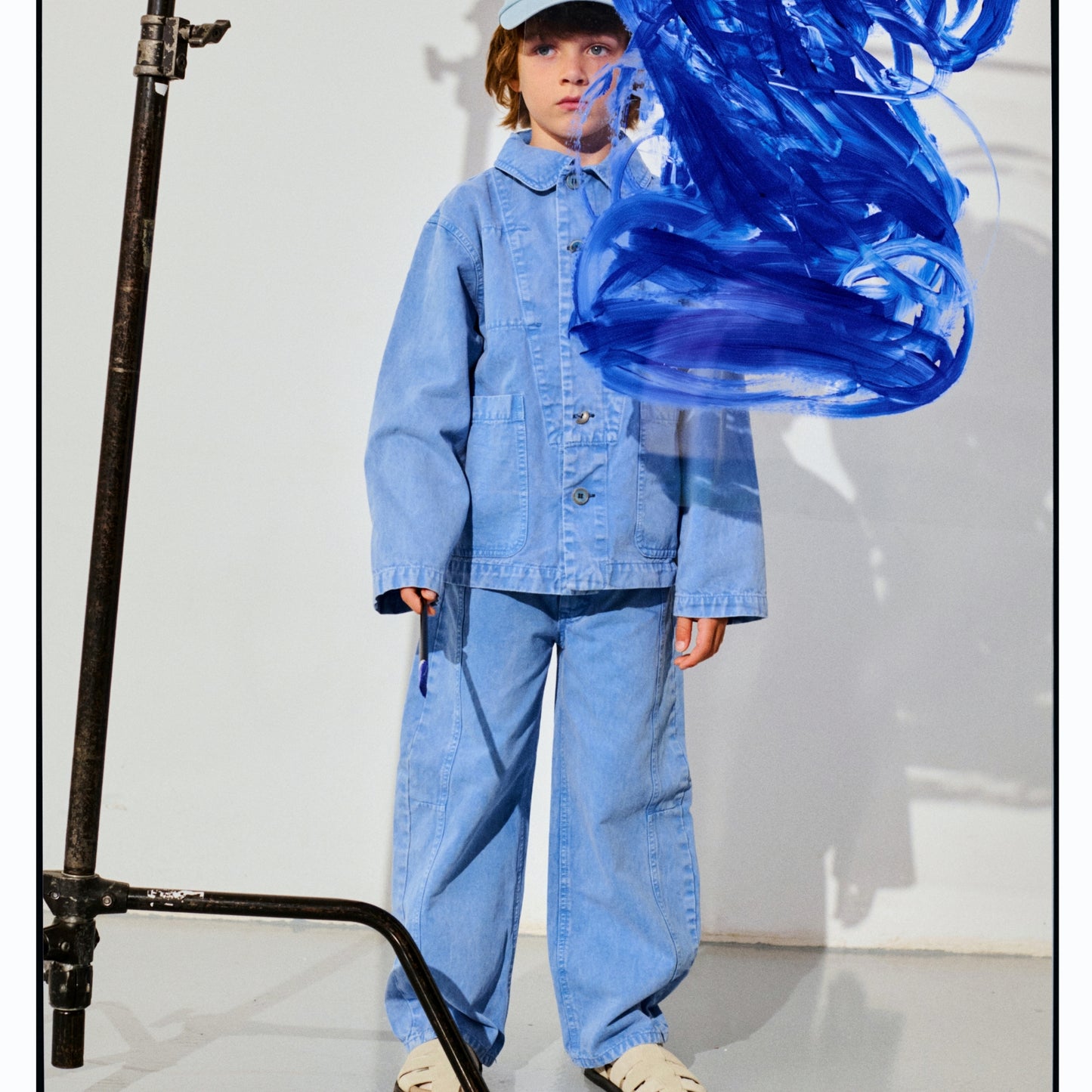 True Artist 100%純棉 Lichen Blue 長褲 ❘ 現貨尺寸: 4Y~9Y