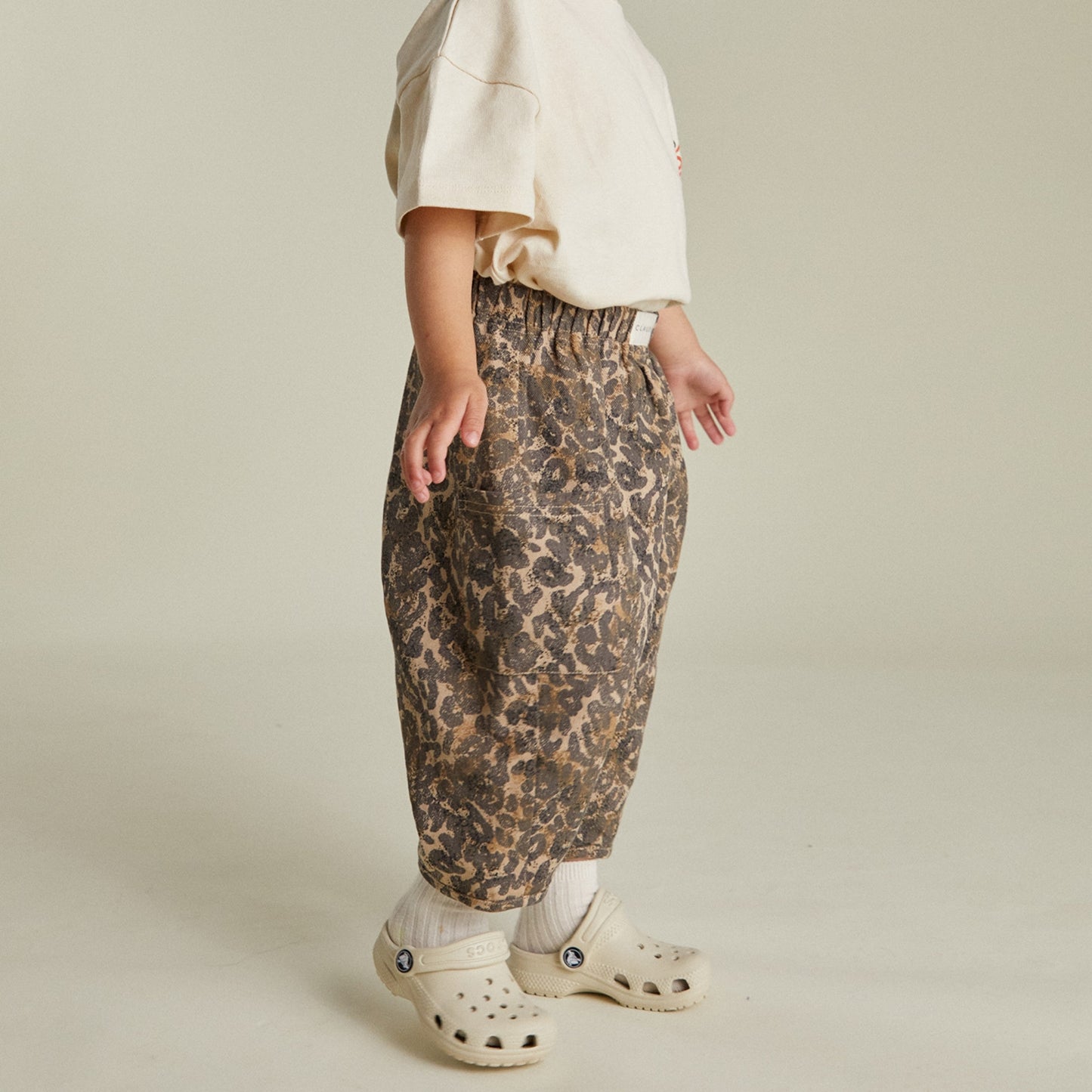 Claude & Co. 100%有機棉豹紋長褲  1-2Y & 3-4Y